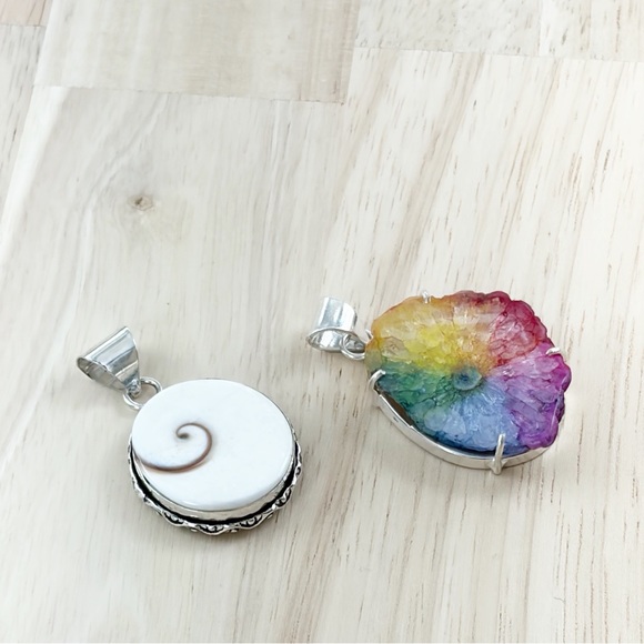 Jewelry Lot Sterling Silver 925 Coral Bracelet Pendants Earrings Bracelets Chain - Picture 5 of 12